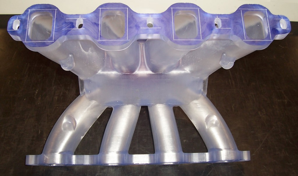 Intake manifold prototype using stereolighography and Somos® stereolithography materials (Somos® WaterShed XC 11122) by DSM