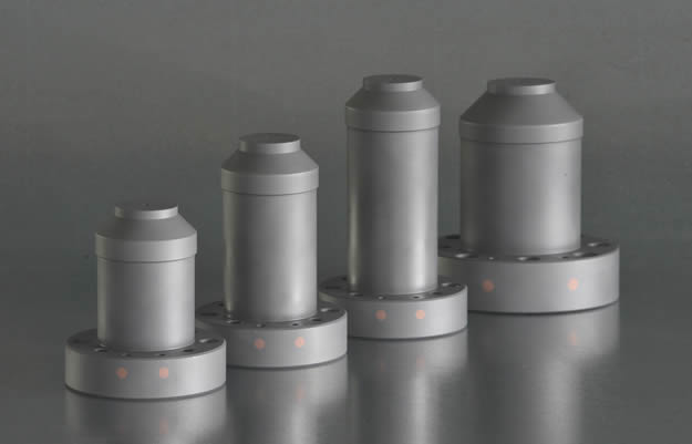 Sprue brushes manufactured for hot runner systems using a hybrid technique: The lower part has been turned conventionally, while the top has been created with a cooling channel by means of additive manufacturing.