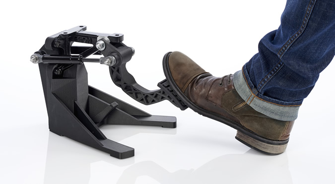 The impressive mechanical properties of FDM Nylon 12CF allow engineers to explore the possible transition from traditional metal parts to 3D printed plastic composites (Photo: Stratasys Ltd.)