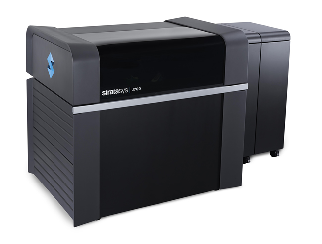 The Stratasys J700 Dental™ offers high throughput with lab production rates of more than 400 clear aligner molds per day (Photo: Stratasys Ltd.)