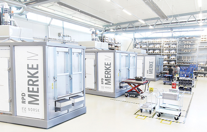 The Norsk Titanium Production Floor of the Future - Replacing Forged Parts with Precision Rapid Plasma Deposition Additive Manufactured Components for the Boeing 787 Dreamliner (Photo: Business Wire)