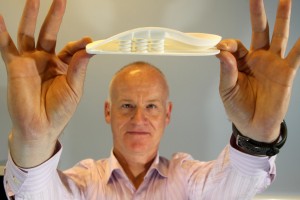 3D Human Foot Model Held by Professor Jim Woodburn
