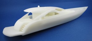Toy Boat Additively Manufactured from Somos® Imagine 8000 (Photo Courtesy of DSM)