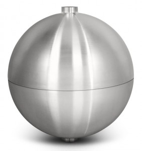 Ti propulsion tank shown is 16" in diameter. Subsequent parts could be as large as 50" in diameter. (Photo courtesy of Lockheed Martin)
