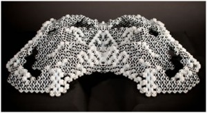 Jose Sanchez’s Stratasys 3D printed assembly combines hundreds of independent units to create a stunning, highly intricate piece (Photo courtesy of Stratasys Ltd.)