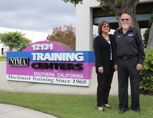 Executive Campus Director Gina Marinello and Training Centers President Michael K (Photo courtesy of Bree Higgins/NTMA)