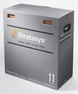 Xtend 500 Fortus Plus is a new high-volume material box for Fortus 3D Production Systems, offering five times the output of standard canisters. (Photo courtesy of Stratasys Ltd.)