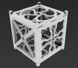 First place was Paolo Minetola for FoldSat, a design that uses geometries only possible with 3D printing. Photo: Paolo Minetola