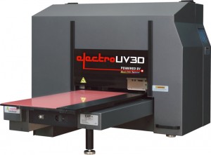 ElectroUV3D, a versatile max-volume, small-format UV LED flatbed inkjet printers for digitally printing conductive liquids (Photo courtesy of ChemCubed)