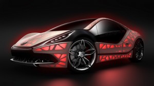 The “EDAG Light Cocoon” concept car, which was unveiled by EDAG at the Geneva Motor Show in March 2015 and at the International Motor Show (IAA) in September 2015 in Frankfurt, is a visionary embodiment of a compact sports car with a completely bionically optimized and additively manufactured vehicle structure that is combined with an outer skin made from weatherproof textile material and a variable light design. (Photo courtesy of EDAG Engineering GmbH)