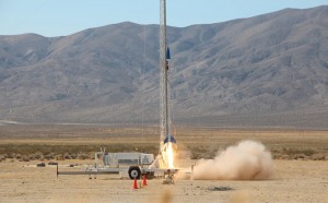 Vulcan-1 Rocket Liftoff (Photo courtesy of SEDS@UCSD and AMazing)