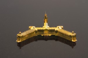 3D printed Karlsruher Schloss (Photo courtesy of Nanoscribe)