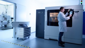 Siemens Mobility is using its Fortus 900mc Production 3D Printer and Stratasys synthetic materials to 3D print customized production parts for trams (Photo: Stratasys Ltd.)