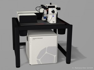 3D printer for the fabrication of nano- and microstructures: Photonic Professional GT (Photo courtesy of Nanoscribe)