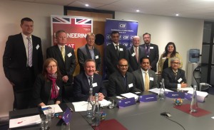 Representatives at the twelfth annual meeting of the UK-India Joint Economic and Trade Committee (JETCO). (Photo courtesy of Renishaw)