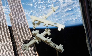 Cubesat frame rails (Photo courtesy of Made In Space)