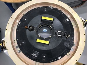 The Orion spacecraft leverages a variant of new Stratasys Antero 800NA to build an intricately-connected 3D printed docking hatch door (Photo: Business Wire)