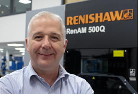 Professor Chris Sutcliffe, Director of Research and Development at Renishaw’s Additive Manufacturing Products Division (Photo courtesy of Renishaw)