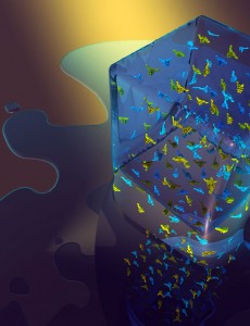 Photochromic molecule (Photo courtesy of the University of Nottingham )