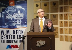Ryan Wicker, Ph.D., Director & Founder of the W.M. Keck Center for 3D Innovation.( Credit: JR Hernandez/UTEP Communications)
