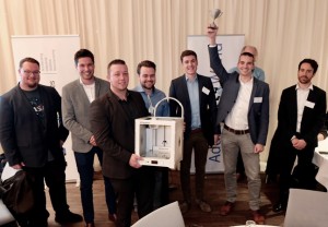 Winners of the Additive World Design for Additive Manufacturing Challenge 2019 (Photo courtesy of Additive Industries)