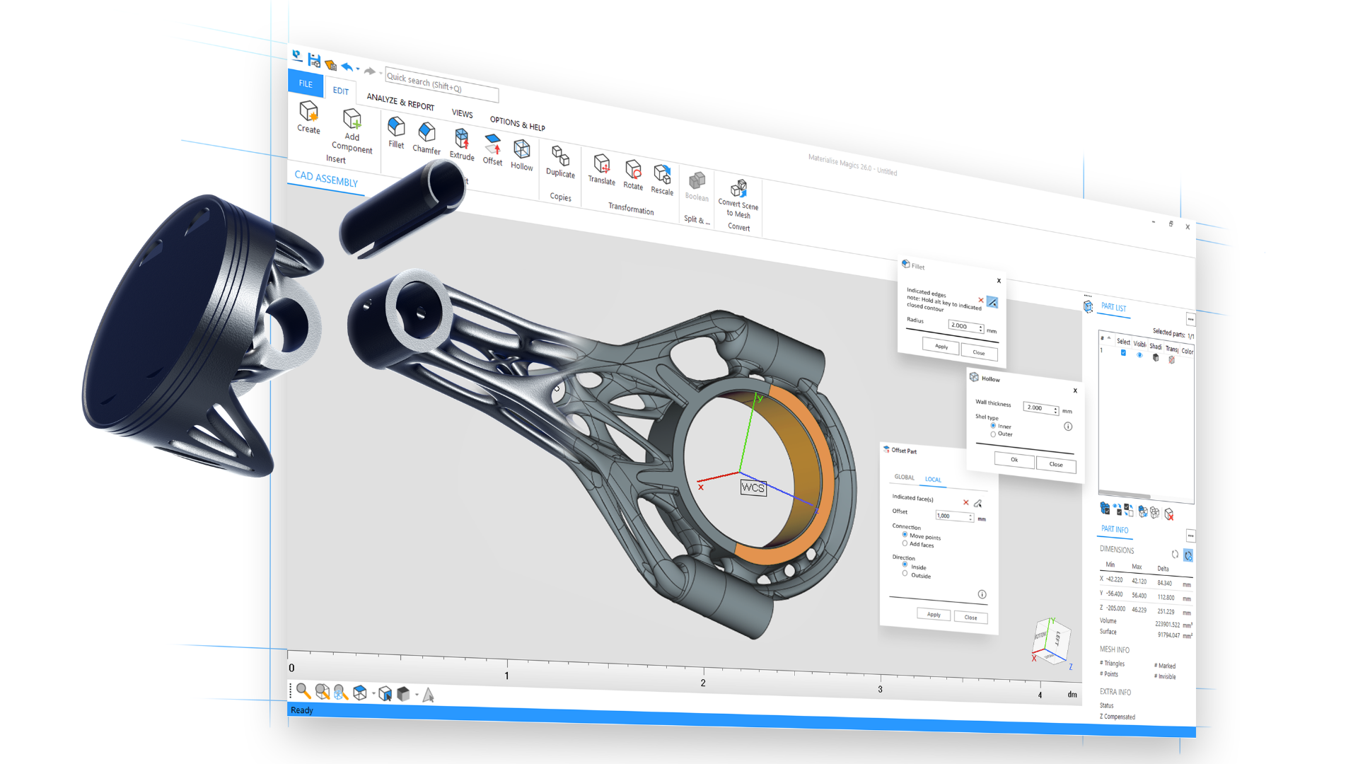Introduces Magics 26 with New CAD Mesh Capabilities for Printing - Manufacturing (AM)