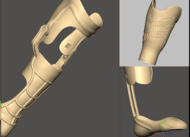 3D Digital data: Prosthetic design using 3D surface scan data and Geomagic Freeform software. Cre4dit, Brent Wright