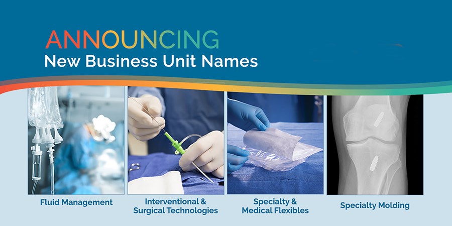 Spectrum Plastics Group announced new business unit names to reflect continued expansion into key markets and provide a stronger alignment with customers