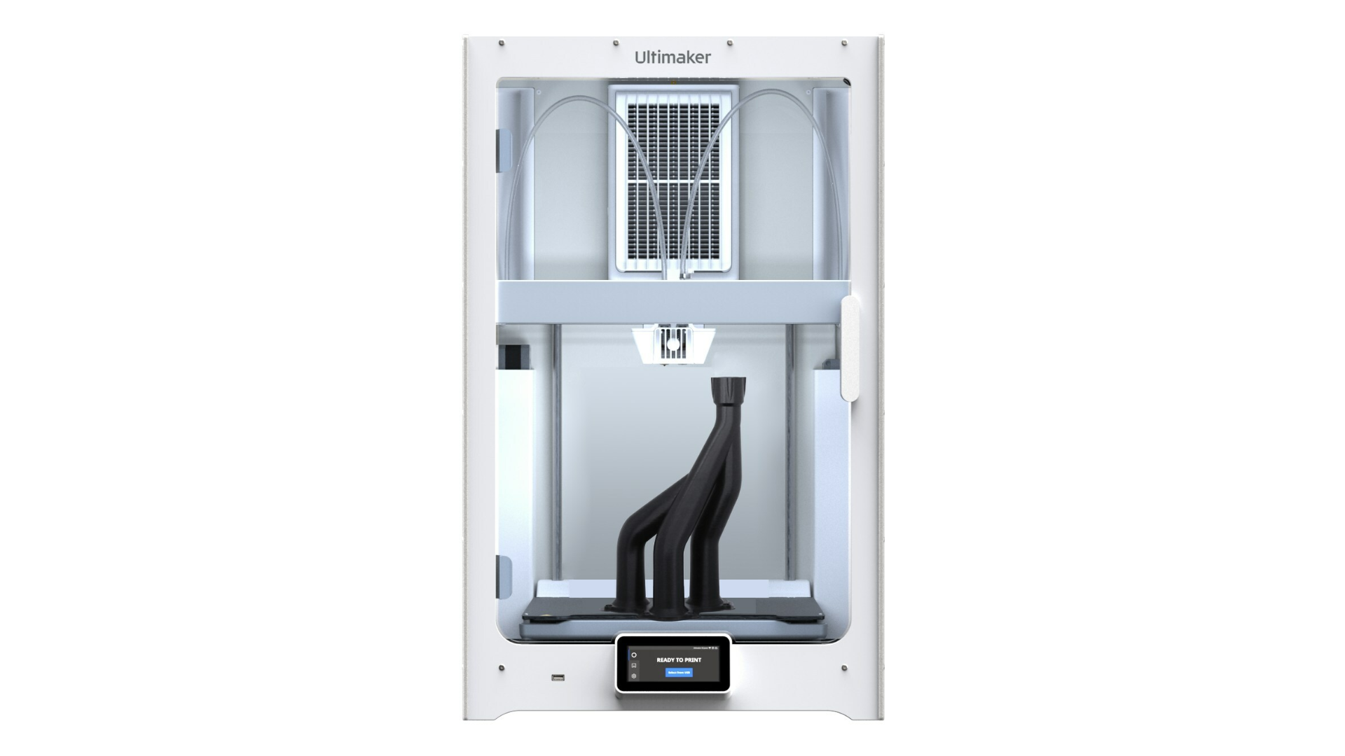 The UltiMaker S7 introduces a range of new features designed for ease of use and print reliability including automated bed leveling.